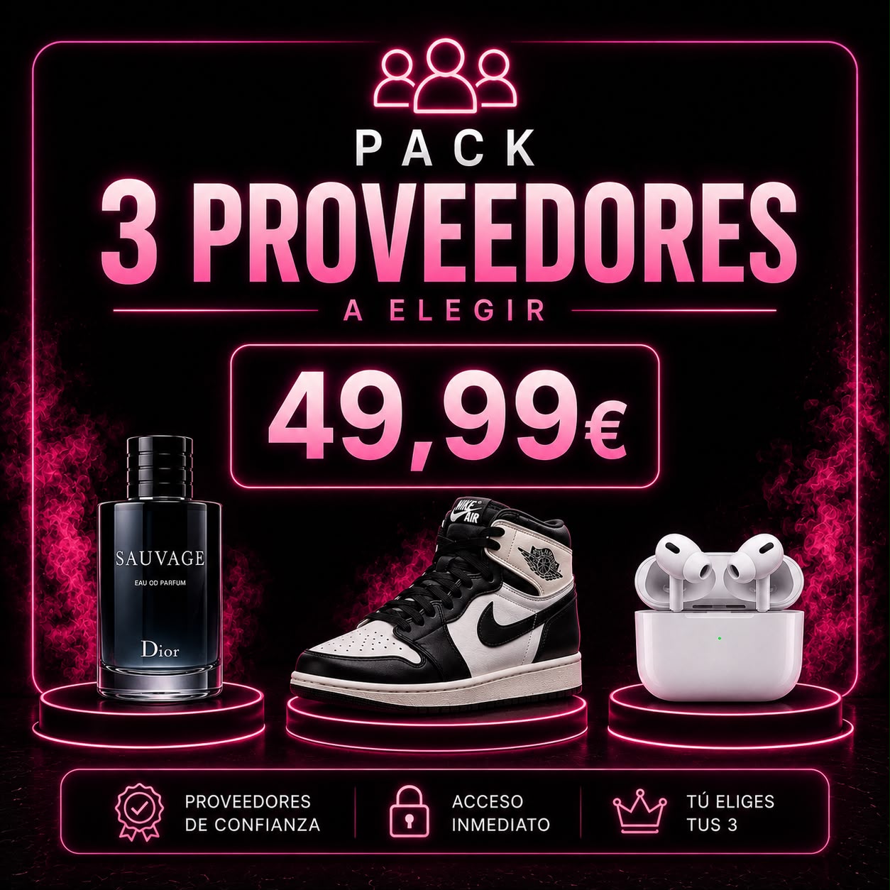 🔥 PACK 3 PROVEEDORES