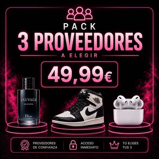 🔥 PACK 3 PROVEEDORES